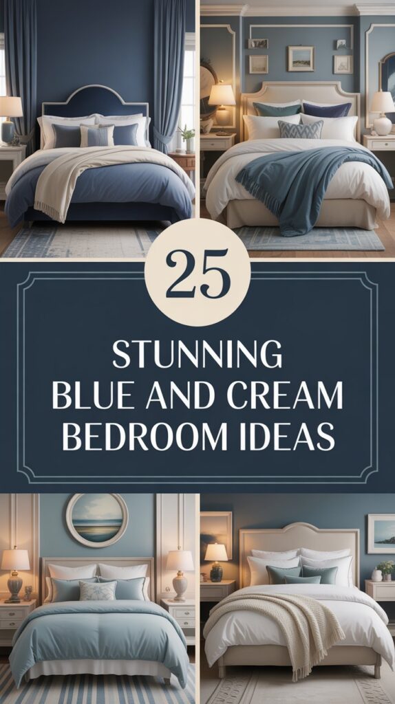 25 Stunning Blue and Cream Bedroom Ideas to Transform Your Space